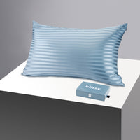Pillowcase - Ash Blue Striped - Queen