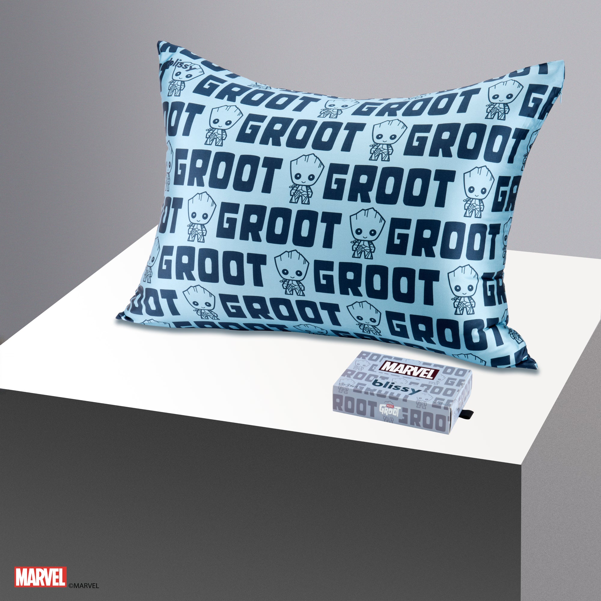 Pillowcase - Marvelβ’ - Blue Groot Letter Print - Standard