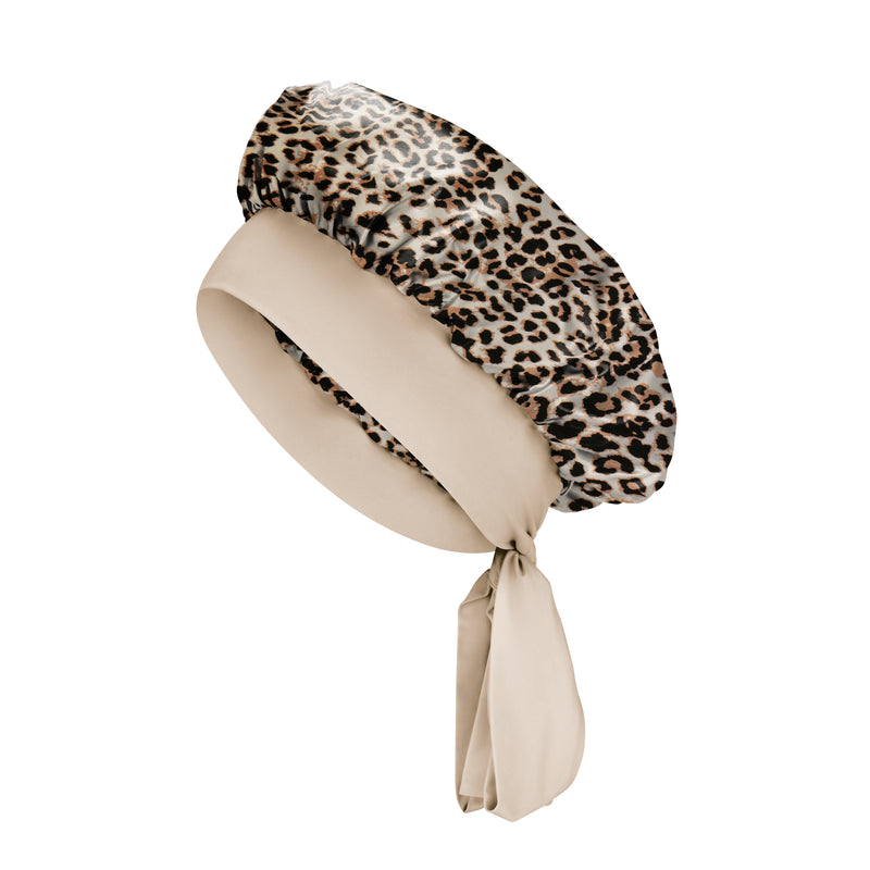 Blissy Bow Bonnet - Leopard