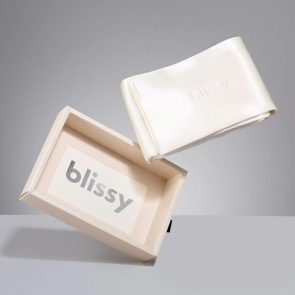 Blissy Mulberry Silk Pillowcase – White Standard