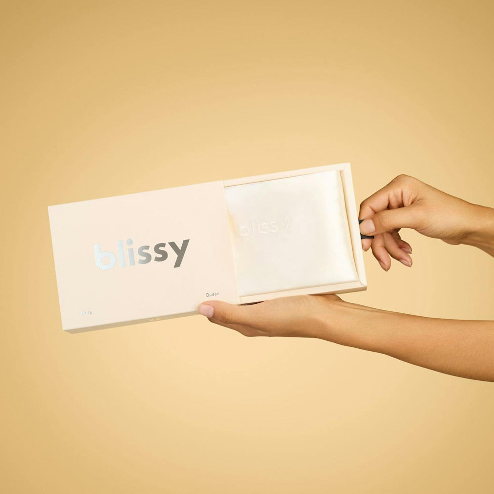 Blissy Mulberry Silk Pillowcase – White Standard