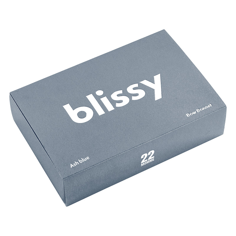 Blissy Bow Bonnet - Ash blue