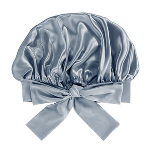 Blissy Bow Bonnet - Ash blue