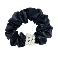 Blissy Petite Pearl Scrunchies - Black