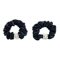 Blissy Petite Pearl Scrunchies - Black