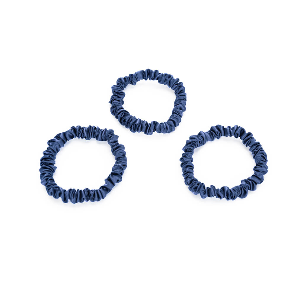 Blissy Blue Blissy Skinny Scrunchies Lifestyle – Mulberry Silk