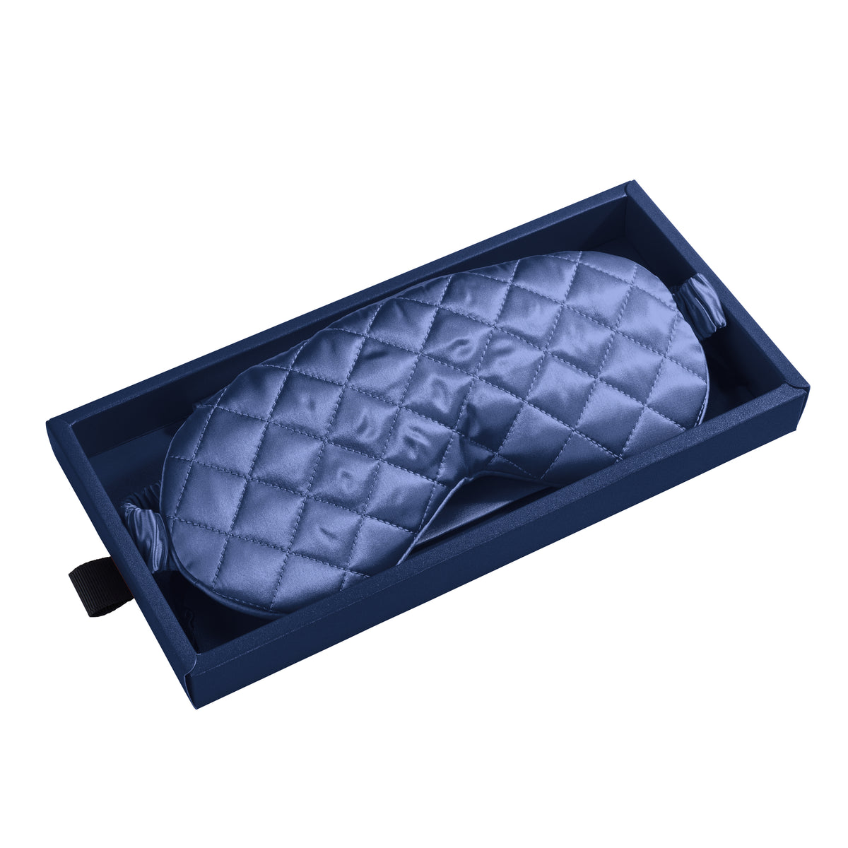 Blue Sleep Mask Close-Up – Blissy 22 Momme Silk