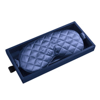 Blue Sleep Mask Close-Up – Blissy 22 Momme Silk