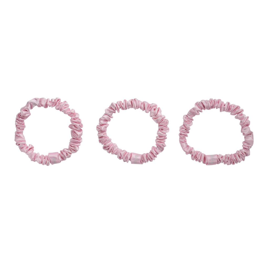 Blissy Blush Blissy Skinny Scrunchies Lifestyle – Mulberry Silk