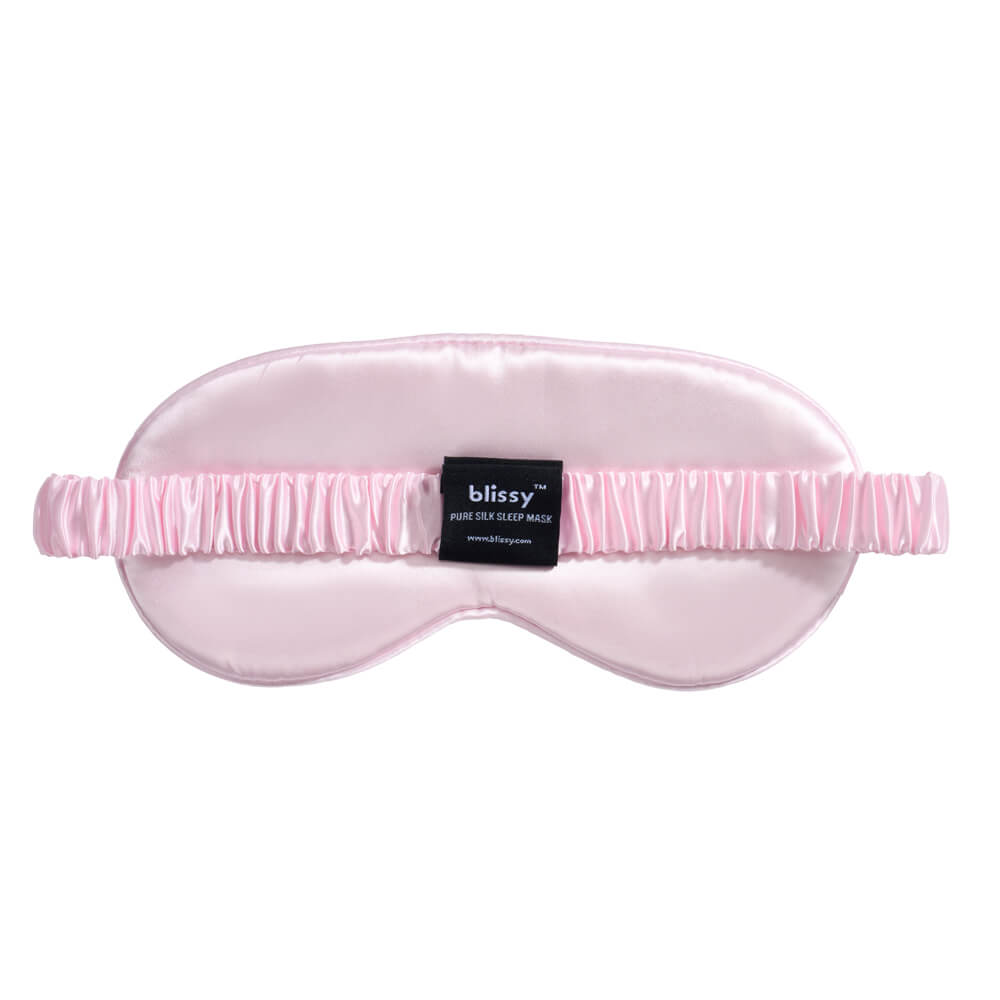 Blissy Silk Sleep Mask - 100% Mulberry 22-Momme -Blush - Australia