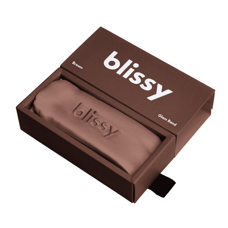 Blissy Beauty Band - Chocolate - Blissy Chocolate Blissy Beauty Band – 22 Momme Mulberry Silk, 100% Silk