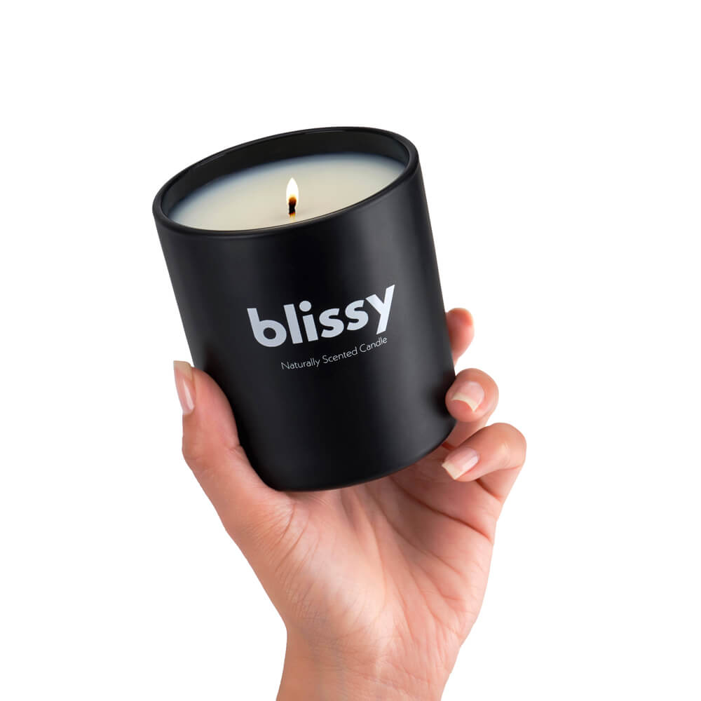 Blissy Mulberry Silk Blissy Candle – Woodsmoke & Leather