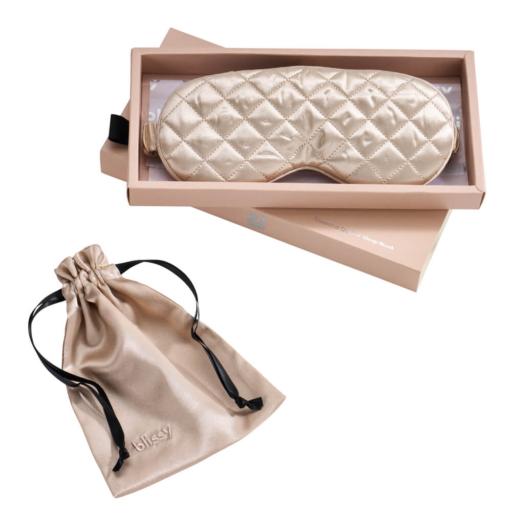 Champagne Sleep Mask – Blissy Premium Silk
