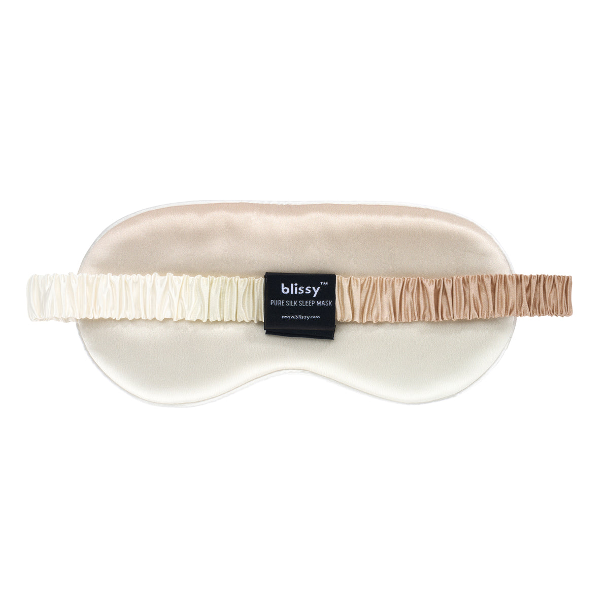 Blissy Champagne Ombre Sleep Mask Lifestyle – Mulberry Silk