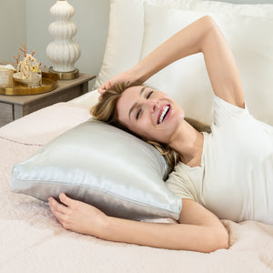 Crescent Pillowcase - Silver - King