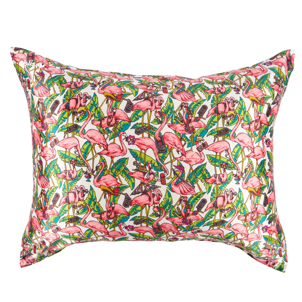 Pillowcase - Nicole Miller - Flamingo - Queen