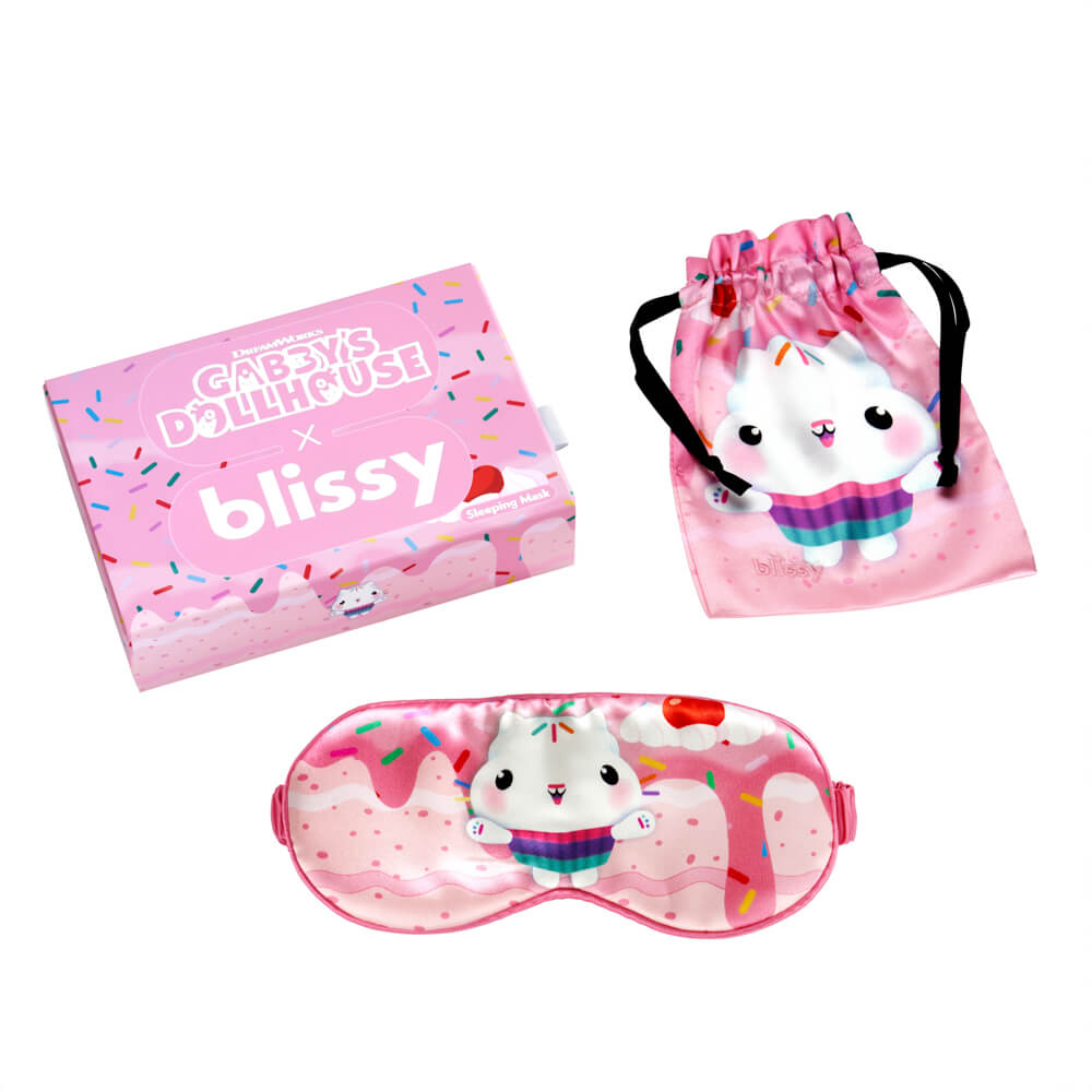 Blissy Gabby'S Dollhouse Sleep Mask – 22 Momme Mulberry Silk, 100% Silk