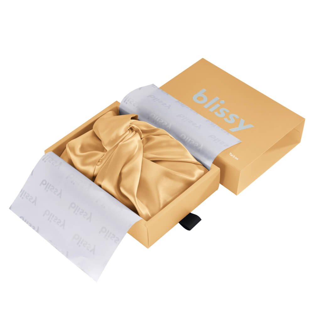 Blissy Gold Silk Blissy Bonnet Detail –