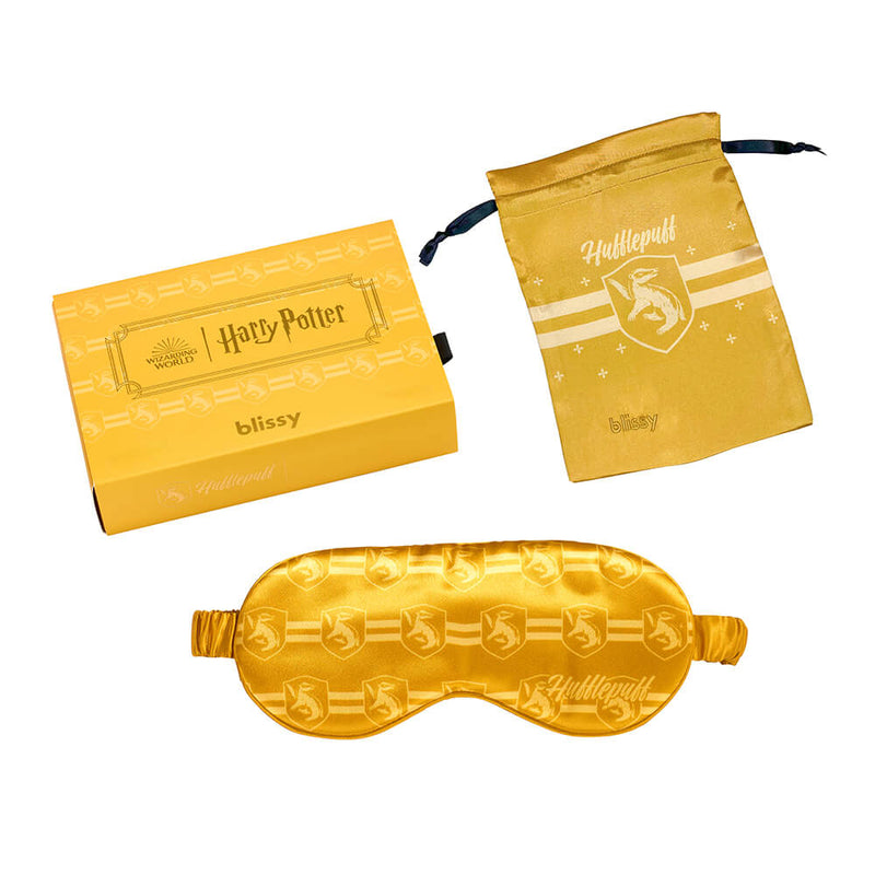 Sleep Mask - Harry Potter - Hufflepuff™ - Blissy Harry Potter Sleep Mask – 22 Momme Mulberry Silk, 100% Silk