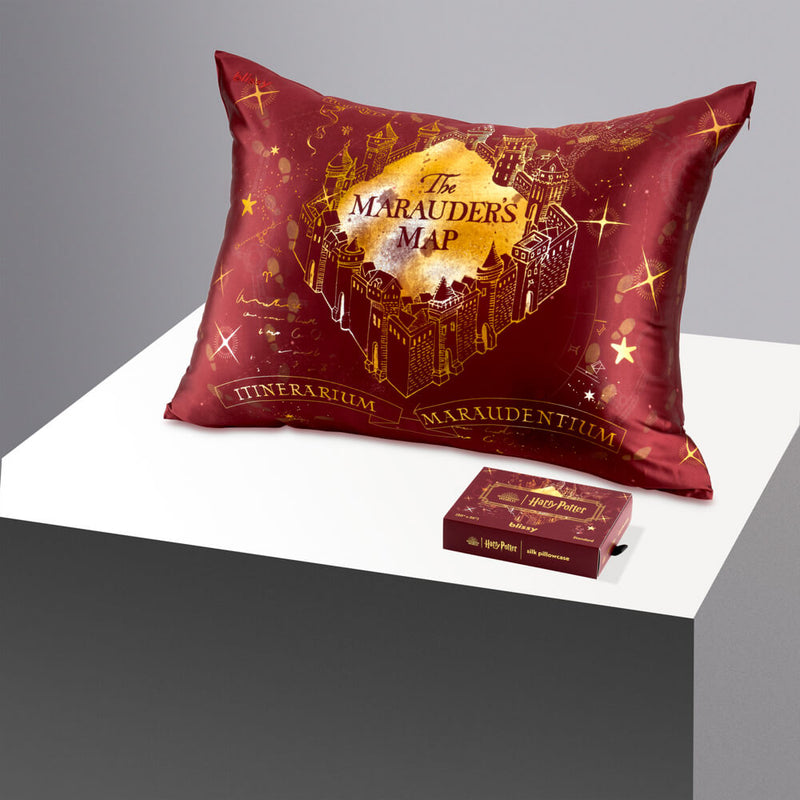Pillowcase - Harry Potter - Marauder’s Map™ - King - Blissy Silk Pillowcase Mulberry Silk Harry Potter – Blissy