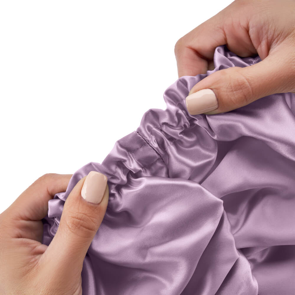 Blissy Lavender Silk Blissy Bonnet Detail –