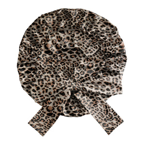 Blissy Bow Bonnet - Leopard
