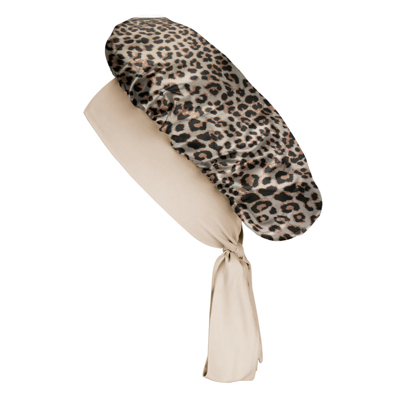 Leopard Mulberry Silk Blissy Bow Bonnet – Blissy