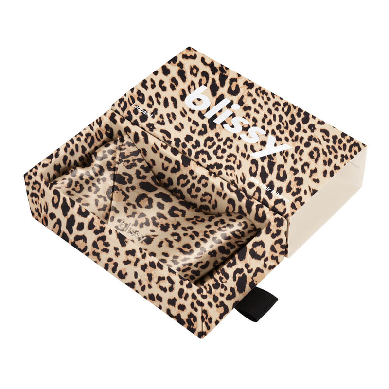 Blissy Hair Ribbon - Leopard - Blissy Leopard Blissy Hair Ribbon – 22 Momme Mulberry Silk, 100% Silk