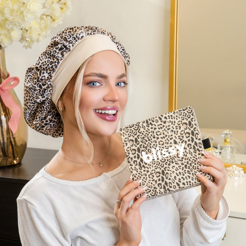 Blissy Halo Bonnet - Leopard