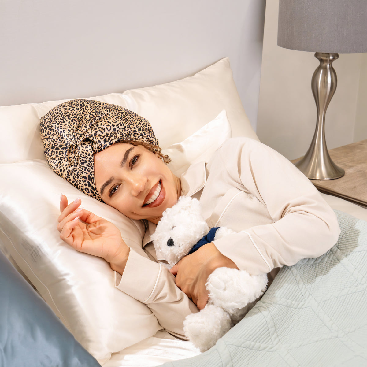 Blissy Bonnet - Leopard - Large