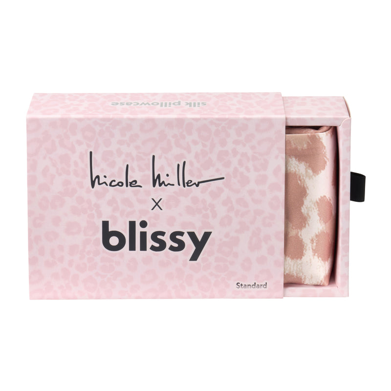 Pillowcase - Nicole Miller - Mauve Cheetah - Queen