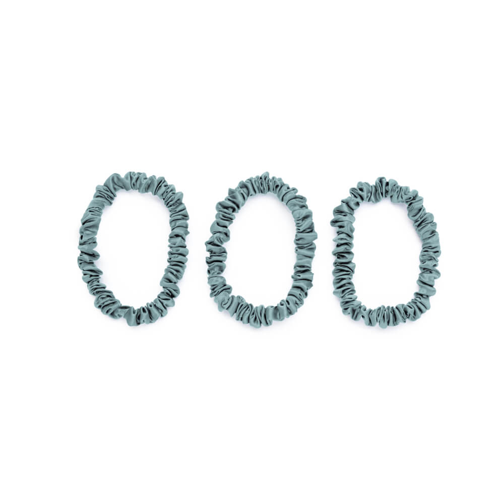 Blissy Mulberry Silk Blissy Skinny Scrunchies – Mint