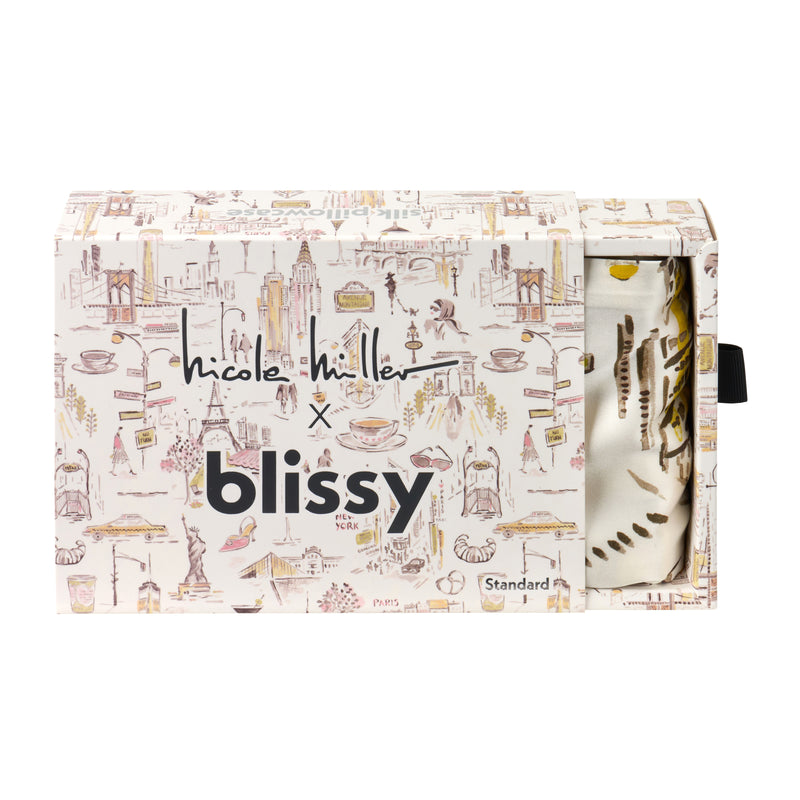 Pillowcase - Nicole Miller - NY to Paris - Standard