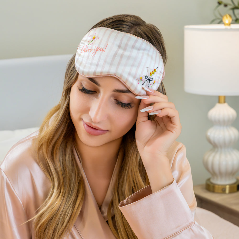 Blissy Mulberry Silk Sleep Mask – Olive You
