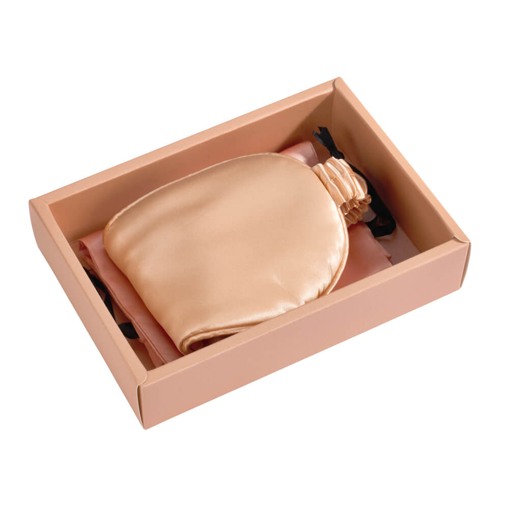 Blissy Peach Sleep Mask Lifestyle – Mulberry Silk