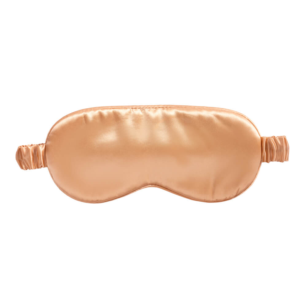 Peach Sleep Mask Close-Up – Blissy 22 Momme Silk