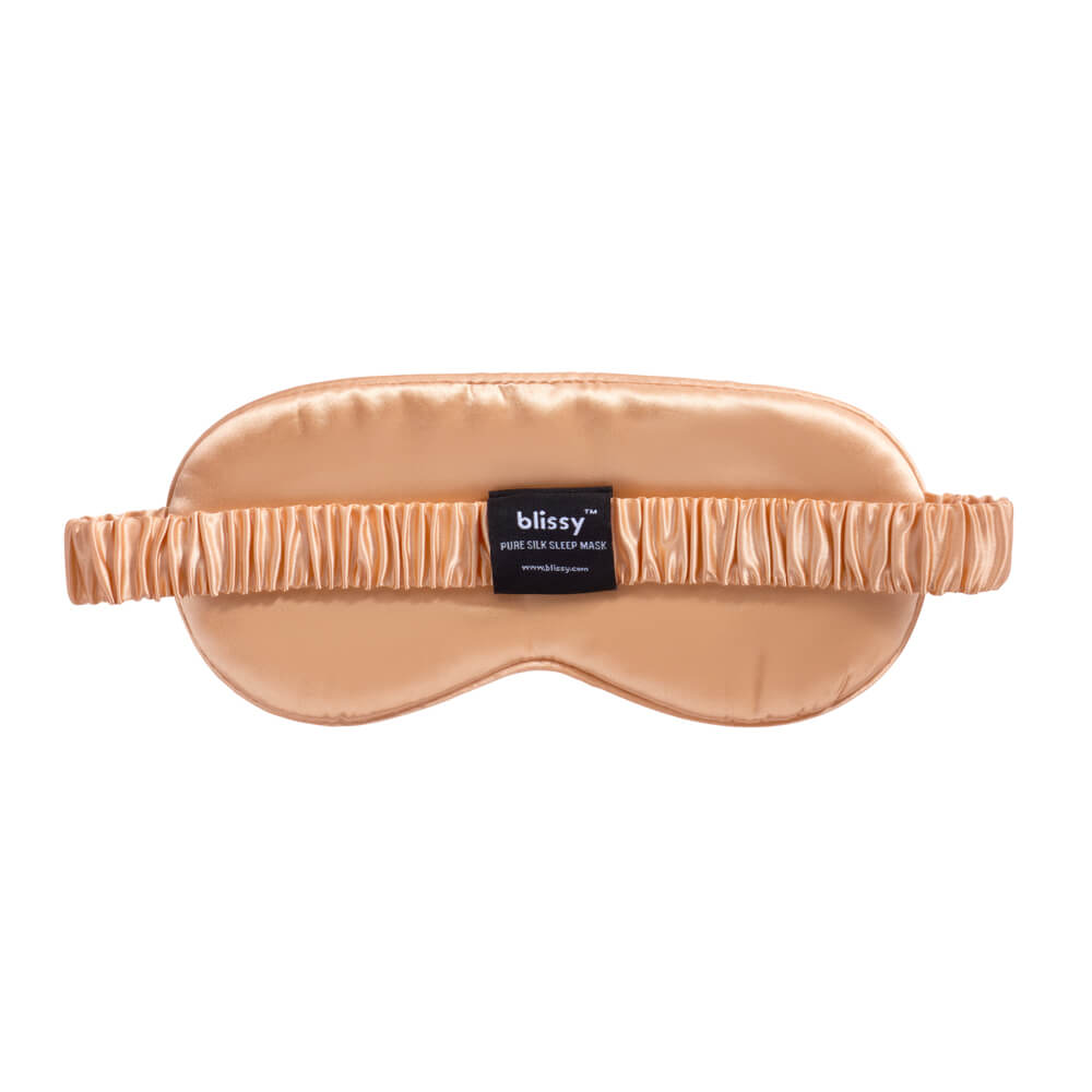 Blissy Mulberry Silk Sleep Mask – Peach