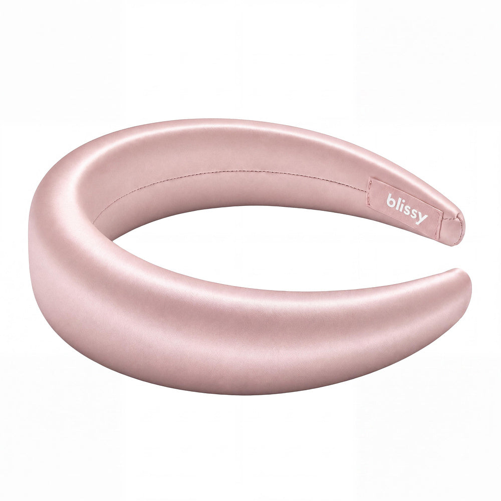 Blissy Pink Hoop Headband – 22 Momme Mulberry Silk, 100% Silk