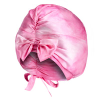 Blissy Junior Bow Bonnet - Pink Tie Dye