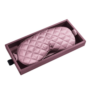 Sleep Mask - Plum - Diamond Quilted