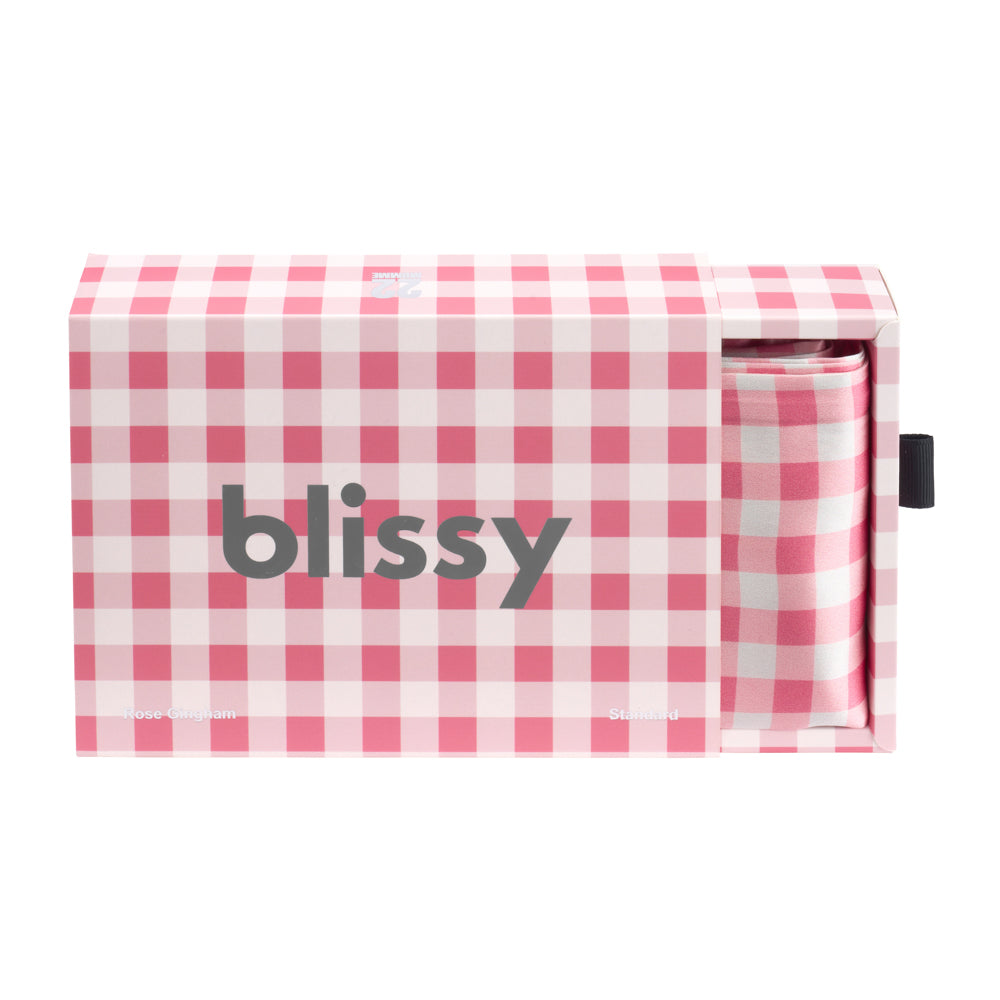 Pillowcase - Rose Gingham - Standard