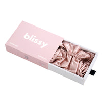 Blissy Ruffle Bonnet - Pink/White - Blissy Pink/White Ruffle Bonnet – 22 Momme Mulberry Silk, 100% Silk