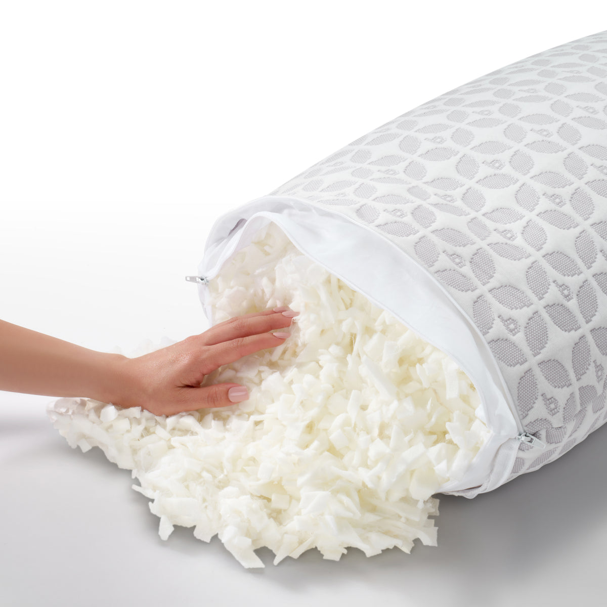 Blissy Classic Silk Signature Adjustable Pillow Detail – King