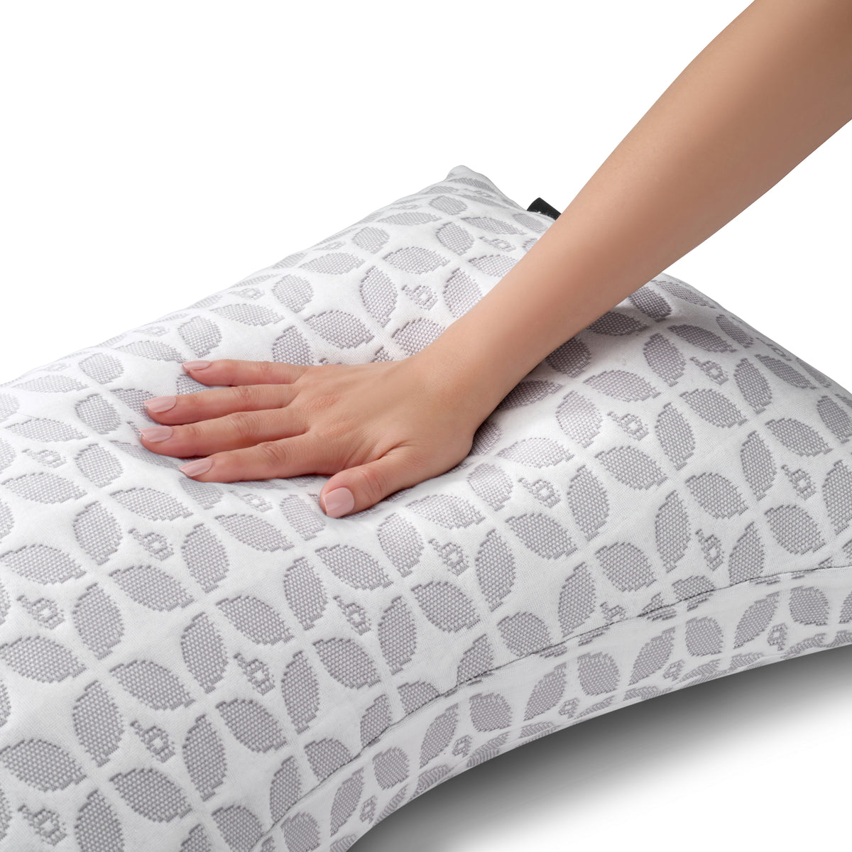 Blissy Crescent Silk Signature Adjustable Pillow Detail – King