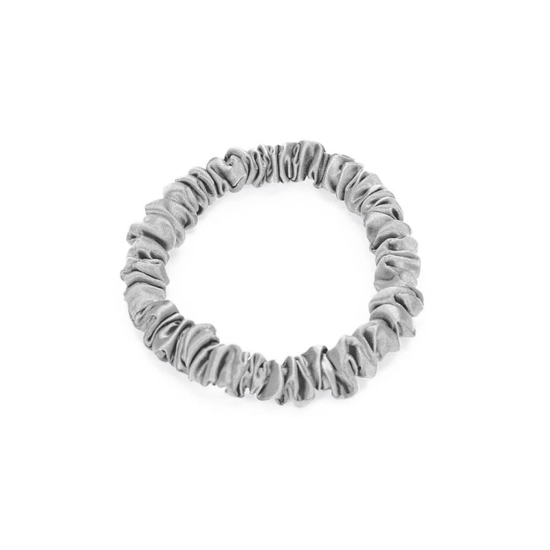 Blissy Skinny Scrunchies - Silver