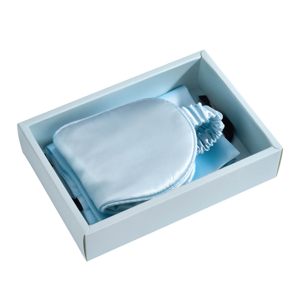 Blissy Mulberry Silk Sleep Mask – Sky Blue