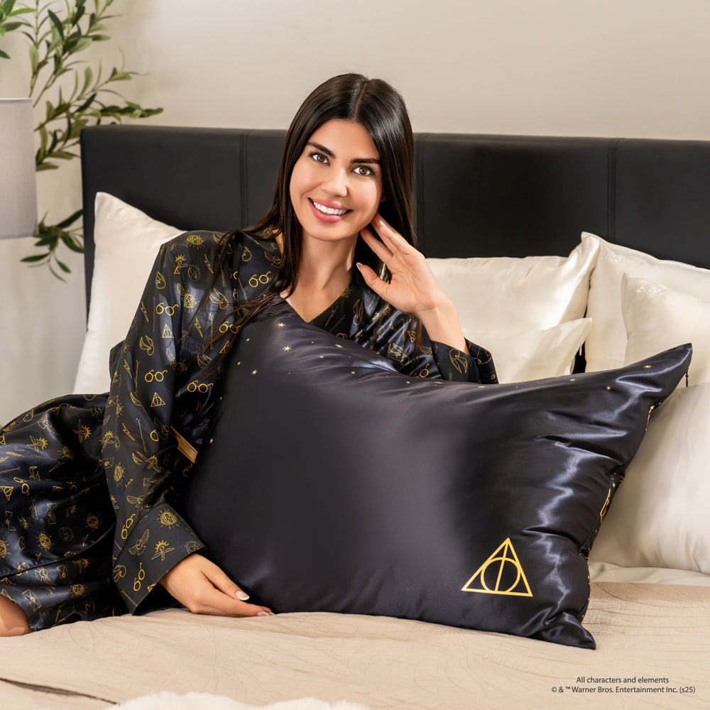 Harry Potter Pillowcase Close-Up – Blissy 22 Momme Silk