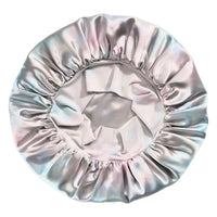 Tie Dye Blissy Halo Bonnet Close-Up – Blissy 22 Momme Silk