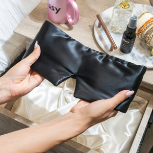 Sleep Mask - Black - Weighted