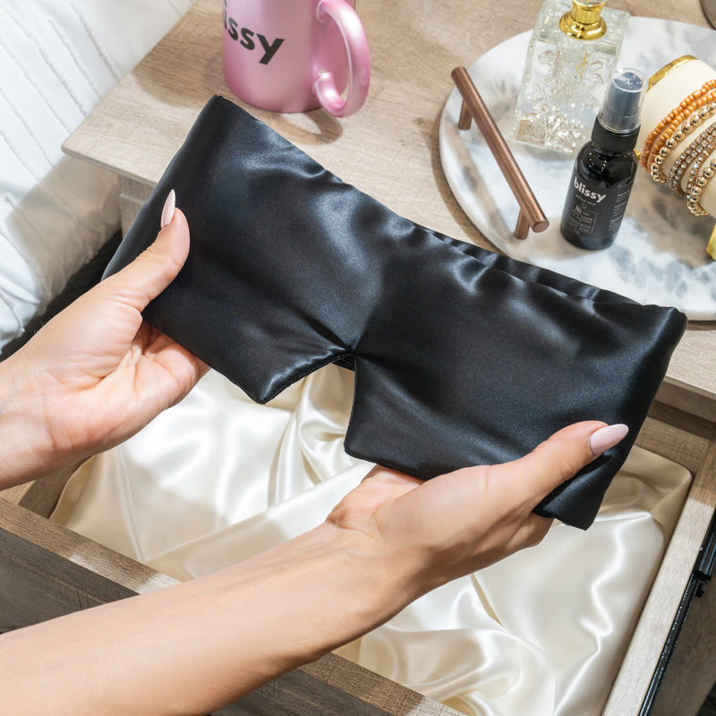 Sleep Mask - Black - Weighted